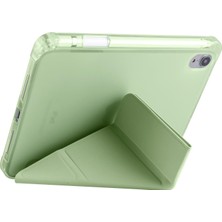 AktarMobile Apple iPad Mini 6. Nesil 2021 Uyumlu Kılıf Kalem Bölmeli Akıllı Kapak Standlı Kılıf Smart Cover