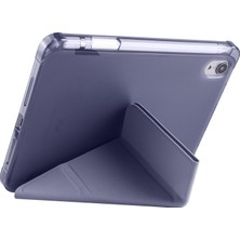 AktarMobile Apple iPad Mini 6. Nesil 2021 Uyumlu Kılıf Kalem Bölmeli Akıllı Kapak Standlı Kılıf Smart Cover