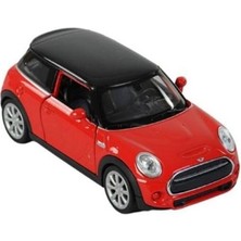 Welly Çek Bırak Metal Mini Cooper Çocuk Araba  Oyuncak 12 cm Kırmızı