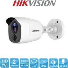 Hikvision DS-2CE11D0T-PIRL 2MP 20MT Gece Görüşü, 3,6mm Lens, Ultra Low-Light PIR Dış Mekan Kamera