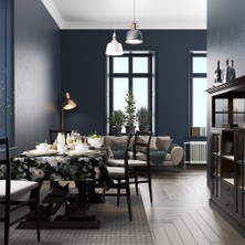 Adawall Siyah Çiçek Masa Örtüsü