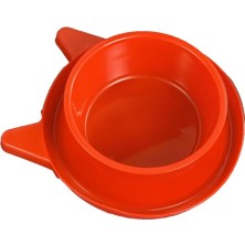 Miapet Plastik Kedi Kulaklı Mama ve Su Kabı 400 ml Kırmızı