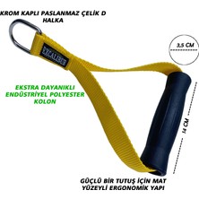 Excalibur Fitness Direnç Lastiği Elciği Ağırlık Çekiş Aparatı Elcik - Çift Sarı