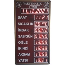 Sanec Ezan Okuyan Cami Namaz Vakitmatik Kasa Ölçüsü 40 x 72 cm