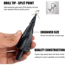 Dtools 3 Adet/takım 4-32 mm Hss Kobalt Adım Matkap Ucu Seti Azot Çelik Spiral Metal Koni Üçgen Sap Deliğı Metal Matkaplar (Yurt Dışından)