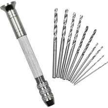 Dtools 1-3.5mm Alüminyum El Matkabı Anahtarsız Mandren ile 10 Adet Burulma El Bükümlü Matkap Mini Takı Ağaç Işleme Döner Sondaj Araçları (Yurt Dışından)