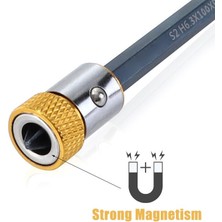 Dtools 6.35MM Evrensel Manyetik Halka Alaşım Manyetik Halka Tornavida Uçları Korozyon Önleyici Güçlü Mıknatıslayıcı Matkap Ucu Manyetik Halka (Yurt Dışından)