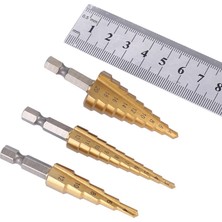 Dtools Hss 4241 Düz Yivli Adım Matkap Ucu Delik Titanyum Kaplamalı Ahşap Metal Delik Kesici Çekirdek Matkap Ucu (Yurt Dışından)
