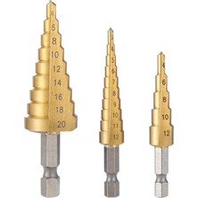 Dtools Hss 4241 Düz Yivli Adım Matkap Ucu Delik Titanyum Kaplamalı Ahşap Metal Delik Kesici Çekirdek Matkap Ucu (Yurt Dışından)
