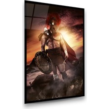 Glass Art Savaşçı Dikey Cam Tablo