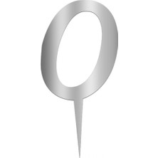 Pastaland Aynalı Gümüş Pleksi O Harfi