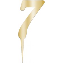 Pastaland Aynalı Pleksi Altın 7 Rakamı