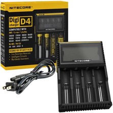 Nitecore D4 Dijital Ni-Mh,li-Ion Pil Şarj Aleti Pilsiz