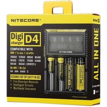 Nitecore D4 Dijital Ni-Mh,li-Ion Pil Şarj Aleti Pilsiz