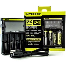 Nitecore D4 Dijital Ni-Mh,li-Ion Pil Şarj Aleti Pilsiz