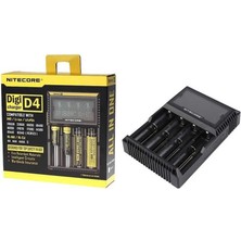 Nitecore D4 Dijital Ni-Mh,li-Ion Pil Şarj Aleti Pilsiz