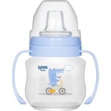 Wee Baby 753 Akıtmaz Kulplu Pp Bardak 125 ml - Mavi