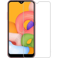 Elfia Samsung Galaxy A01 Kırılmaz Cam Sert Ekran Koruyucu Maxi