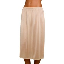 Kom Düz (Plain Halfslip) Uzun Bol Kesim Jüpon