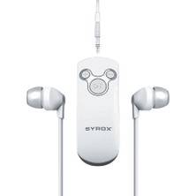 Syrox MX13 Bluetooth Kablosuz Kulakiçi Kulaklık SYX-MX13 Beyaz