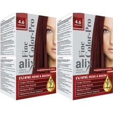 Alix 50 ml Kit Saç Boyası 4.6 Ateş Kızılı (2 Li Set)