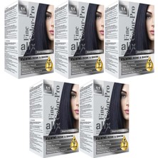 Alix 50 ml Kit Saç Boyası 1.1 Mavi Siyah (5 Li Set)