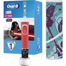 Oral-B D100 Vitality Star Wars Özel Seri Çocuklar İçin Ekstra Yumuşak Şarj Edilebilir Diş Fırçası + Seyahat Kabı Hediyeli