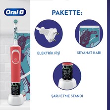 Oral-B D100 Vitality Star Wars Özel Seri Çocuklar İçin Ekstra Yumuşak Şarj Edilebilir Diş Fırçası + Seyahat Kabı Hediyeli