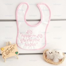 by BebekOdam Annem Ellerine Sağlık Su Geçirmez Pembe Önlük