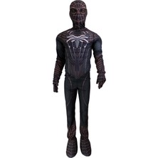 Herkese Kostüm Siyah Örümcek Adam Kostümü - Black Spiderman Costume