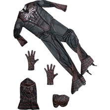 Herkese Kostüm Siyah Örümcek Adam Kostümü - Black Spiderman Costume