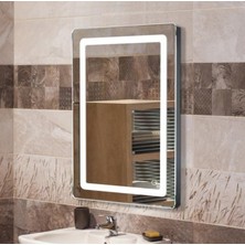 Global Led Mirror 50 x 70 cm Ledli Ayna Dresuar Hol Koridor Duvar Salon Banyo Wc Ofis Çocuk Yatak Odası Boy