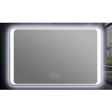 Global Led Mirror 90 x 70 cm Ledli Ayna Dresuar Hol Koridor Duvar Salon Banyo Wc Ofis Çocuk Yatak Odası Boy