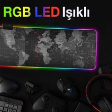 Polhammobile Rgb 14 Işık Modlu Kaymaz Tabanlı Kauçuk Kumaş Mouse Pad 300*800