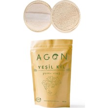 Agon Yeşil Kil Yüz Bakım Maskesi 250 Gr- Kabak Lifli Yüz Peeling Diski