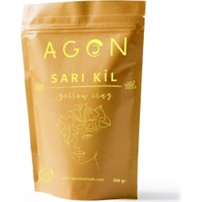 Agon Sarı Kil Cilt Bakım Maskesi 250 Gr- Kabak Lifli Yüz Peeling Diski