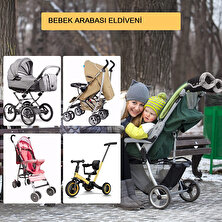 Infant Hobby Carlo Puff Bebek Çocuk Arabası Eldiveni (Gri)