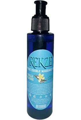 Rekze Erkeklere Ve lara Özel Vanilya Aromalı Masaj Yağı Pure Edible Vanilla Flavor Massage Oil 125ml