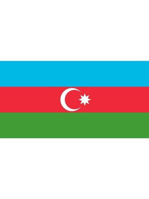 Satürn Masaüstü Azerbaycan Bayrağı Masa Bayrağı 15 x 23 cm