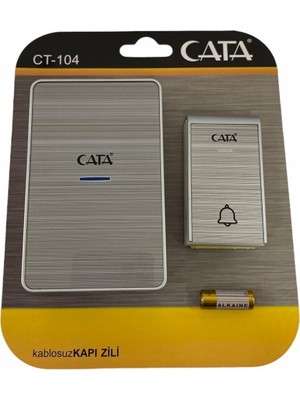 Cata Uzaktan Kumandalı Zil CT-104 Lüx Model LED Işıklı