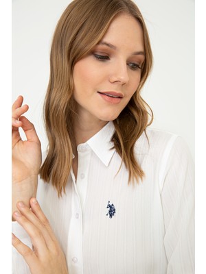 U.S. Polo Assn. Beyaz Gömlek Uzunkol 50248006-VR013