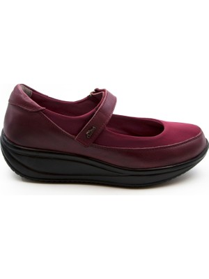 Dr.comfort Bordo Streç Rocker Bottom Ayakkabı