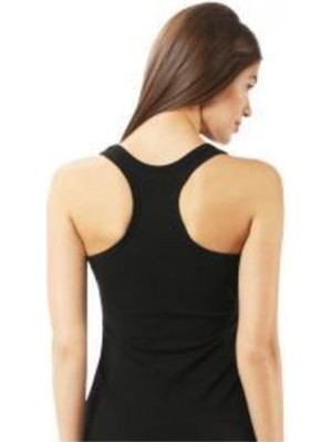 Tutku Kadın Siyah 2'li Paket Pamuklu Elastan Spor Askılı Atlet