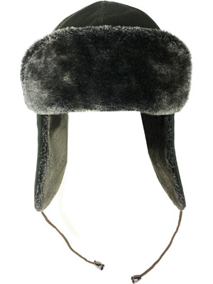 Shark Anatolia Pilot Kürklü Şapka Kar Kayak Haki Yeşil