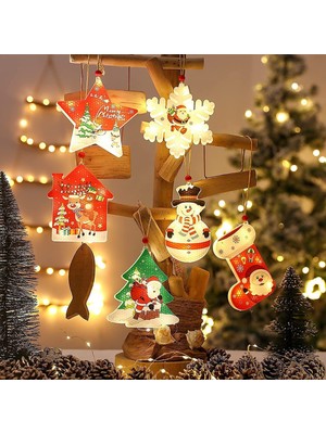 Brightest Star 6 Adet LED Noel Baba/geyik/yılbaşı Ağacı Dekorasyonu (Yurt Dışından)