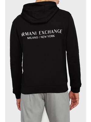 Armani Exchange Pamuklu Kapüşonlu Regular Fit Sweat Erkek Sweat 8NZM94 Zjkrz 1200