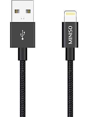Miniso USB Şarj Kablosu 2.4 A Siyah