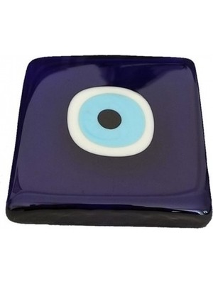 Nazar Boncuklu Cam Banyo Gider Kapağı, Dekoratif Gider Süsü