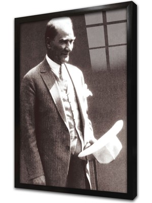 Tablosan Atatürk Çerçeveli Cam Tablo