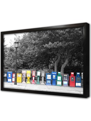 Tablosan Telefon Kulübesi Çerçeveli Cam Tablo